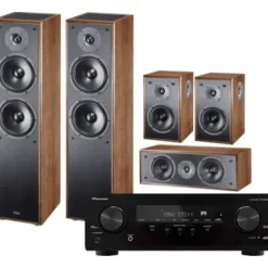 Kino domowe PIONEER VSX-835DAB MAGNAT Monitor S80ATM S10B S12C Orzech
