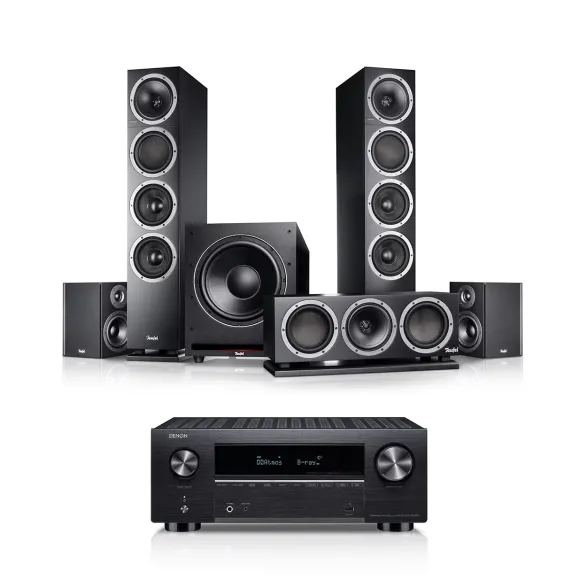 Kino domowe Teufel Theater 500 Surround + Denon X3800H "5.1-Set"