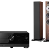 Kino domowe Yamaha RX-A4A (czarny) + 704 S3 (mokka)