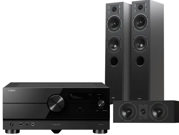 Kino domowe Yamaha RX-A4A (czarny)+ Diva 5 (czarny) + Diva 7 (czarny)