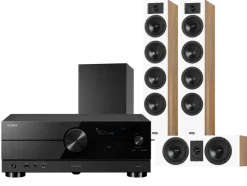 Kino domowe Yamaha RX-A2A (czarny) + Diva 6 + 7 (dąb) + BASSO 880 (czarny)