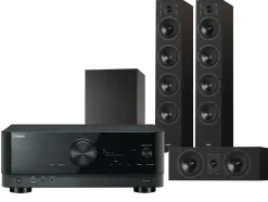 Kino domowe Yamaha RX-V6A (czarny) + Diva 6 + 7 (czarny) + BASSO 880 (czarny)