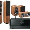Kino domowe Yamaha RX-V6A (czarny) + Tesi 561 (orzech) + Tesi 241 (orzech) + Tesi 761 (orzech)