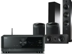 Kino domowe Yamaha RX-V6A (czarny) + Tesi 6 + 7 + 2 x MusicCast 20 (czarny)