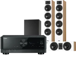 Kino domowe Yamaha RX-V6A (czarny) + Diva 6 + 7 (dąb) + BASSO 880 (czarny)