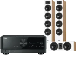 Kino domowe Yamaha RX-V6A (czarny) + Diva 6 + 7 (dąb)
