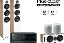 Kino domowe Yamaha RX-V6A + Debut Reference F5 + Debut Reference C5 + 2x MusicCast 20