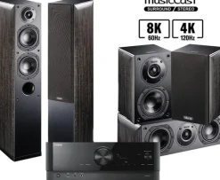 Kino domowe Yamaha RX-V4A + Nota 550 X + Nota 740 X + Nota 240 X Czarny