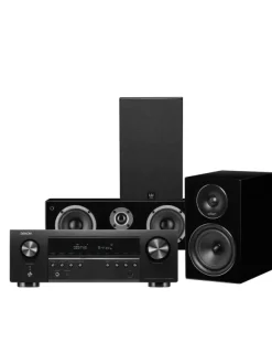 Kino domowe Zestaw Denon AVC-S670H + Wilson EL-4/Vocal EL — Kino domowe 5.0 z Bluetooth, Czarny