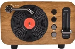 Lamex RETRO MINI MK-267BT Bluetooth USB TF mahoń