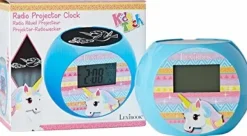 Lexibook Einhorn Unicorn Projektor-Radiowecker, Soundeffekte, Batterien, Blau, RL975UNI