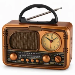 Martech Radio przenośne FM akumulatorowe z Bluetooth USB