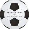 MUSIC ANGEL Piłka nożna Biało-czarny