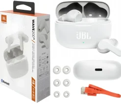 ORYGINALNE JBL WAVE 200 WHITE TWS SŁUCHAWKI BLUETOOTH DO MUZYKI