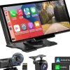 Ottocast Przenośny wyświetlacz samochodowy 10" Kamera 2K Apple Carplay Android Auto