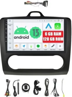 Radio 2din Nawigacja Android Ford Focus Mk2 2 Ii 6/128 Gb Dsp Carplay Lte