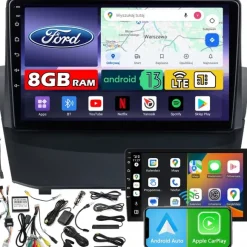 Radio samochodowe NCS ZQ9 Ford Fiesta Mk7 2009-2017 nawigacja 8GB LTE