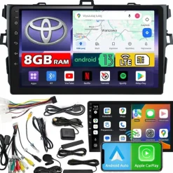 Radio samochodowe NCS ZQ9 TOYOTA COROLLA E15 2007-2014 Android 8GB LTE