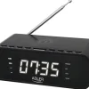 Radiobudzik z ładowarką bezprzewodową Adler AD 1192B Bluetooth AUX - czarny