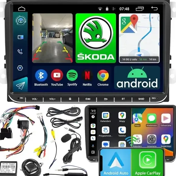 Radio Nawigacja Ncs Rs-405 Android Skoda Fabia Ii 2 2007 - 2014 Bluetooth