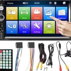 Radio Samochodowe Bluetooth 2Din Usb Dotyk