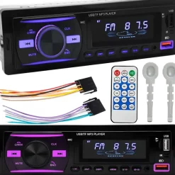 Radio Samochodowe Bluetooth Usb Mp3 Aux Kolory