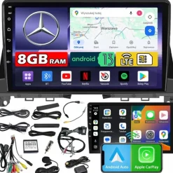 Radio samochodowe NCS ZQ9 MERCEDES-BENZ W204 2007-2010 Android 8GB LTE