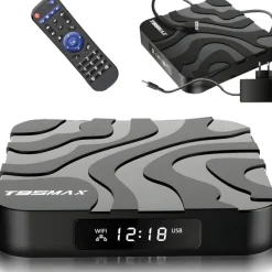 Retoo Przystawka odtwarzacz multimedialny do telewizora Smart TV BOX 6 K Wi-Fi PILOT
