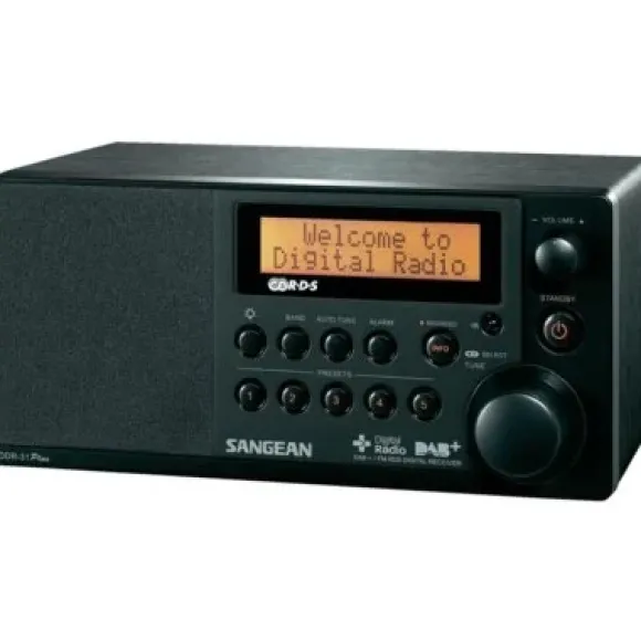 Sangean DDR-31 (DAB +, RDS FM, wejście AUX-IN) czarny 4711317991429