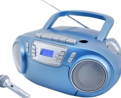 Soundmaster SCD5800BL przenośny system stereo Analogowy 3 W FM, PLL Niebieski Odtwarzacz mp3