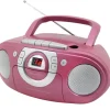 Soundmaster SCD5100PI magnetofon Przenośny odtwarzacz kasetowy Różowy
