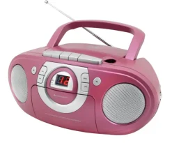 Soundmaster SCD5100PI magnetofon Przenośny odtwarzacz kasetowy Różowy