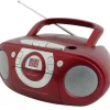Soundmaster SCD5100RO przenośny system stereo Szary, Czerwony