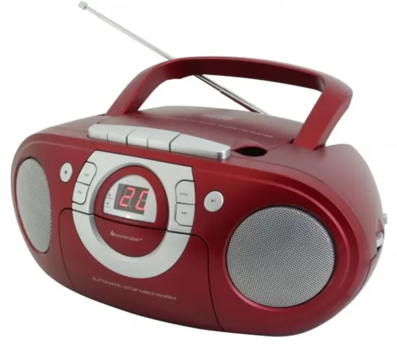 Soundmaster SCD5100RO przenośny system stereo Szary, Czerwony