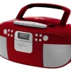 Soundmaster SCD7800RO przenośny system stereo Analogowe i cyfrowe 3 W DAB+, FM Czerwony Odtwarzacz mp3