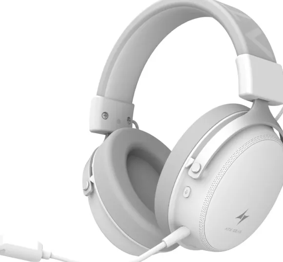 Słuchawki ATK Neptune N9 Pro White Białe Bezprzewodowe Słuchawki Gamingowe ATK-N9-PRO-WHITE