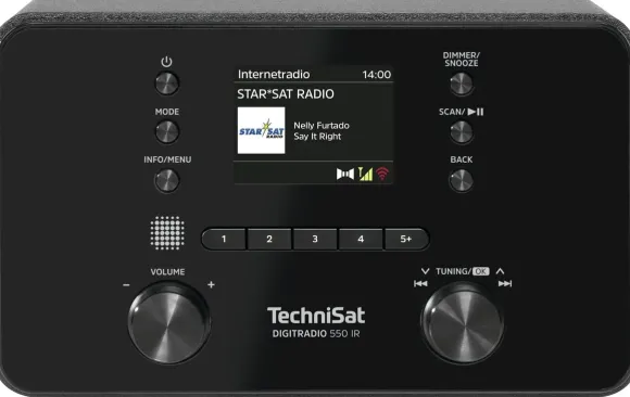 TechniSat DigitRadio 550 IR Osobisty Cyfrowy Czarny
