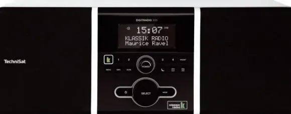 TechniSat DigitRadio 305 Klassik Edition (DAB + cyfrowy, radio FM, drewniana obudowa Bass Reflex, 2 X 5 Watt, Favorit pamięci, AUX-IN, budzik, Sleep Timer) biały