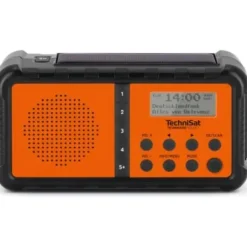 TECHNISAT Techniradio Solar 2 Cyfrowe Przenośne Czarno-pomarańczowy