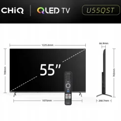 Telewizor CHiQ U55QST TV 55, UHD, QLED, Google TV, DLG 120 Hz, Dolby Audio