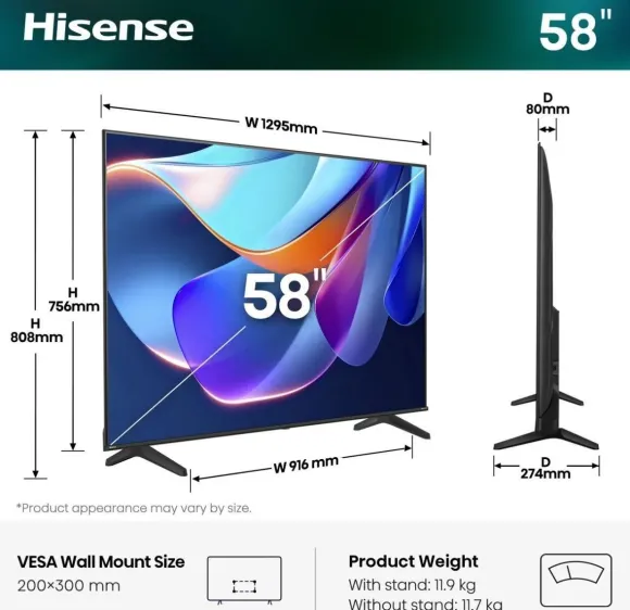 Telewizor Hisense 58" 58A6S