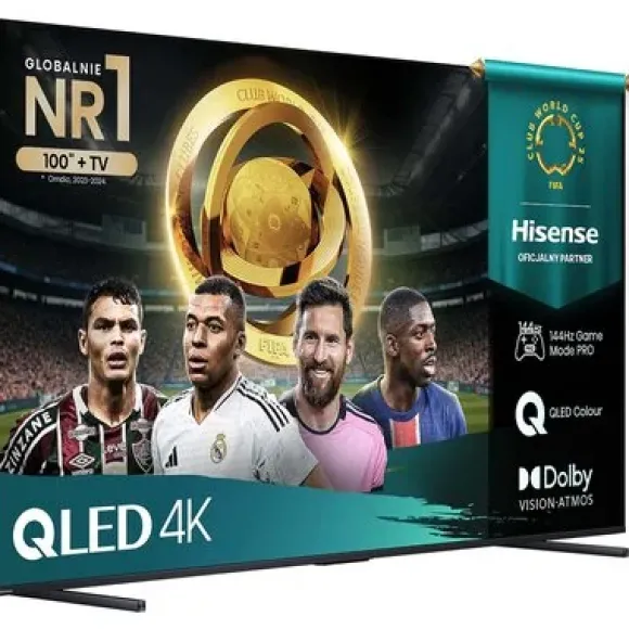 Telewizor HISENSE 100E7Q Pro 100" QLED 4K 144Hz VRR VIDAA Dolby Vision Dolby Atmos HDMI 2.1