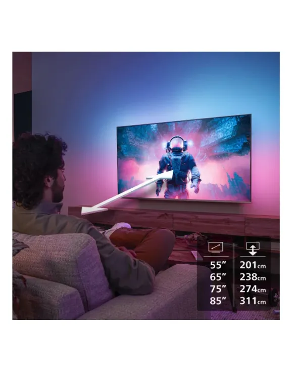 Telewizor PHILIPS 85MLED910 85" QD-Mini LED 4K 144 Hz VRR 4K