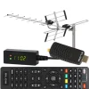 Tuner DVB-T2 BLOW 7000FHD MINI H.265 HEVC + antena kierunkowa VHF/UHF MUX8 ATD31S