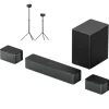 Ultimea Poseidon M4T 5,1 Soundbar + 1 Pair * Steady 300 Speaker Stands, Dolby Atmos, 450W Peak Power, Adjustable Surround Level