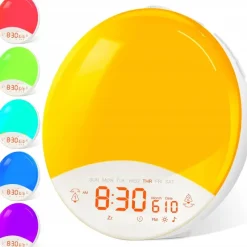Zegar BUDZIK Powerbank RADIO Lampka Nocna Wschód Zachód HD03